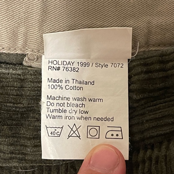 Vintage Timberland Corduroy Pants Made In 1999. 38 waist 33 inseam - Picture 7 of 7